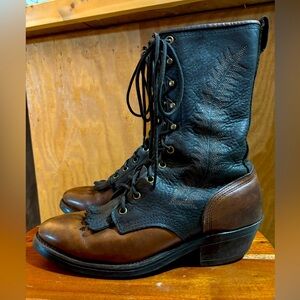 Avonite Hypalon Oil Resistant Western Roper Boots Size 9